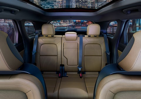 The spaciousness of the second row of the 2023 Lincoln Corsair® SUV is shown. | Miller Lincoln in Saint Cloud MN