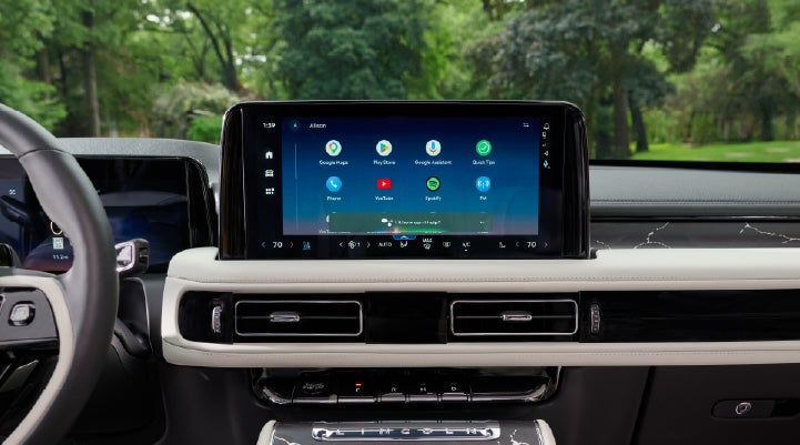 The center touchscreen inside a 2027 Lincoln Aviator® Black Label™ SUV | Miller Lincoln in Saint Cloud MN