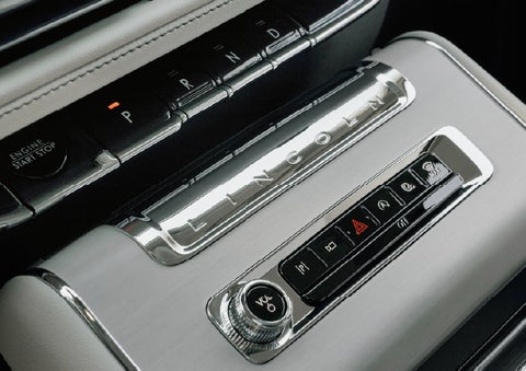 The piano key gear selector of a 2027 Lincoln Aviator® Back Label™ SUV. | Miller Lincoln in Saint Cloud MN